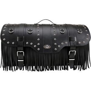 Odinis motociklo dėklas su spyna, kniedėmis ir kutais RSA K160 juodas