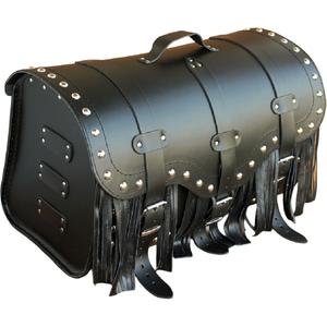 Odinis motociklo dėklas su spyna, kniedėmis ir kutais RSA K155 juodas