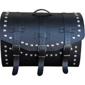 Odinis motociklo dėklas su spyna ir kniedėmis RSA K451 juodas