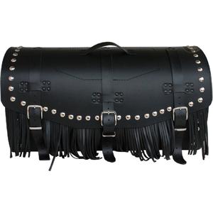 Odinis motociklo dėklas su spyna, kniedėmis ir kutais RSA K461 juodas