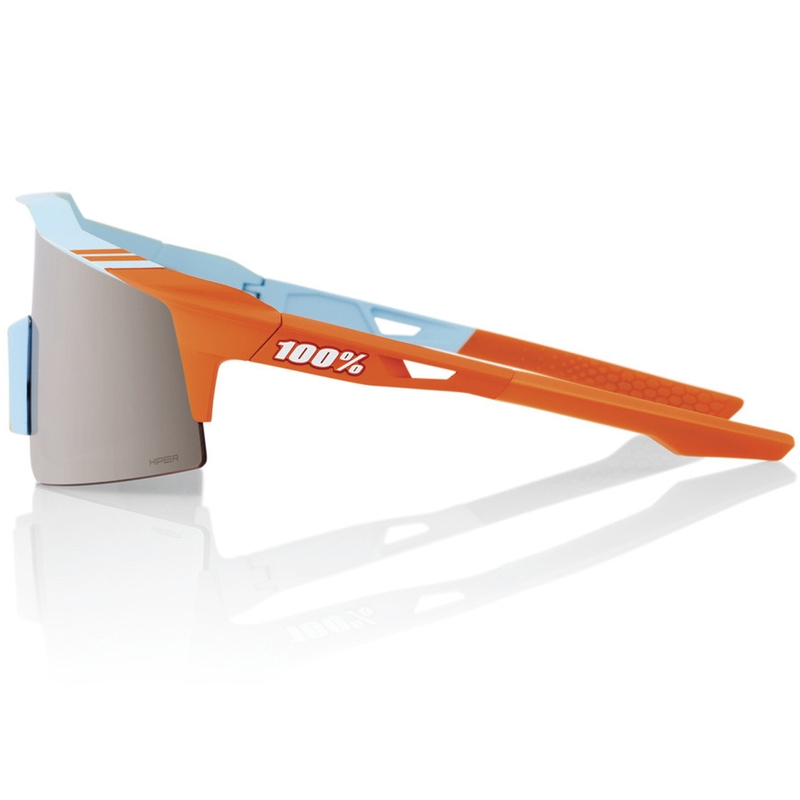 100% SPEEDCRAFT SL minkšti dviejų spalvų „Hiper“ akiniai nuo saulės su sidabriniais lęšiais