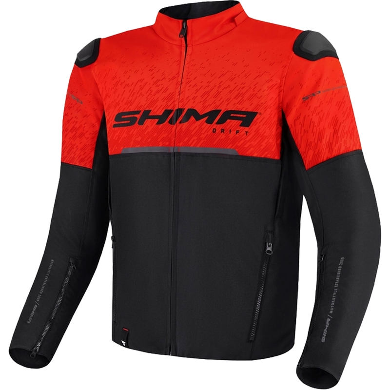 Motociklininko striukė Shima Drift juoda-raudona