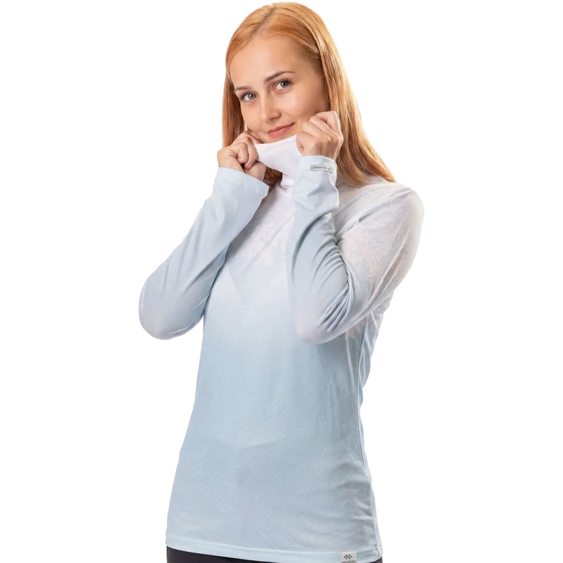 Moteriški termo marškinėliai nanosilver® Frozen blue and white II