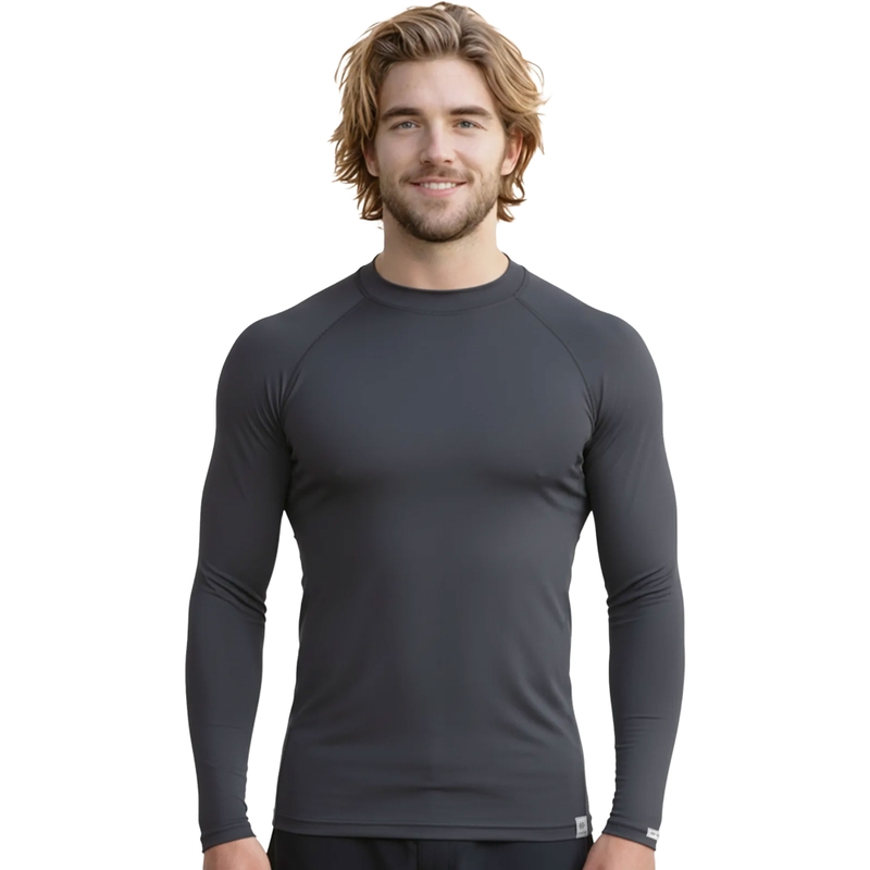 Termo marškinėliai nanosilver® Raglan antracito pilkos spalvos - ilgomis rankovėmis