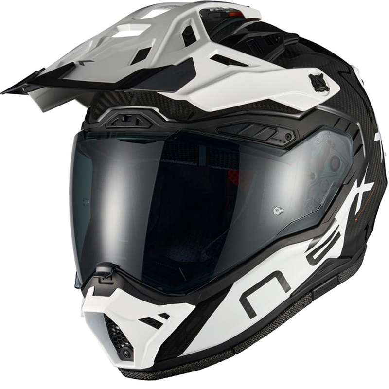Enduro motociklo šalmas Nexx X.Rally Gravix Carbon juoda-balta