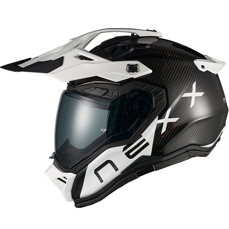 Enduro motociklo šalmas Nexx X.Rally Gravix Carbon juoda-balta