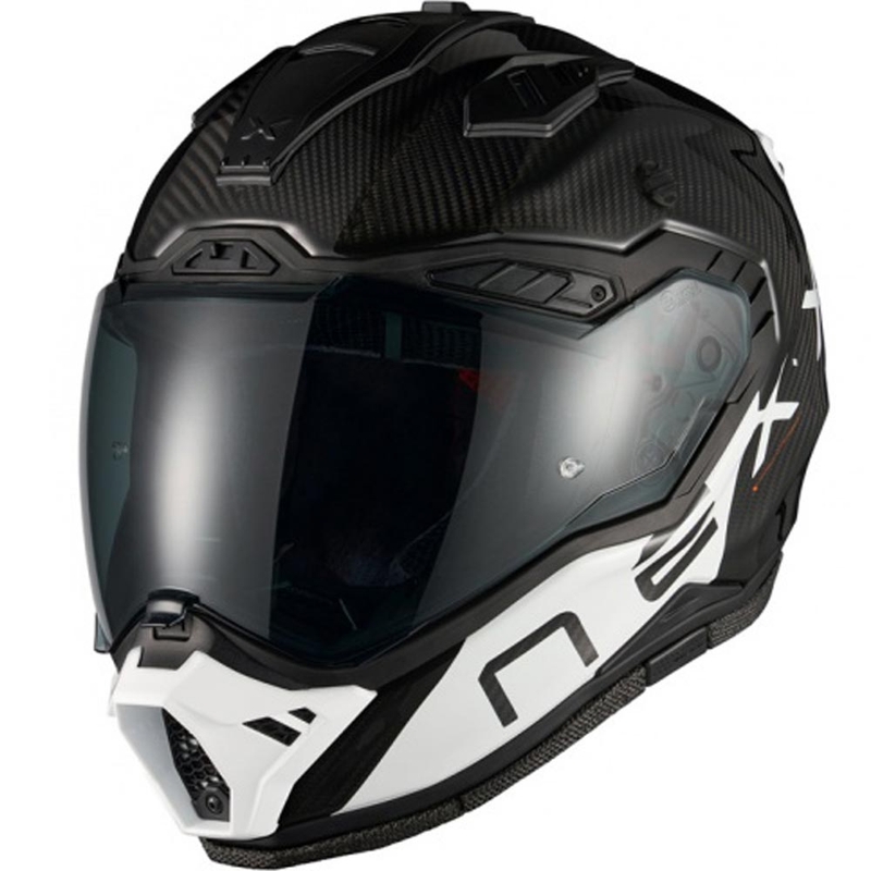 Enduro motociklo šalmas Nexx X.Rally Gravix Carbon juoda-balta