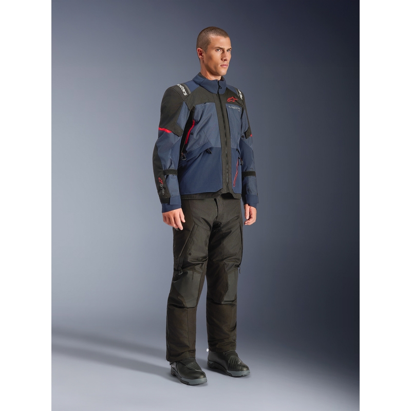 Alpinestars Andes V4 Drystar motociklo striukė tamsiai mėlyna-mėlyna-juoda
