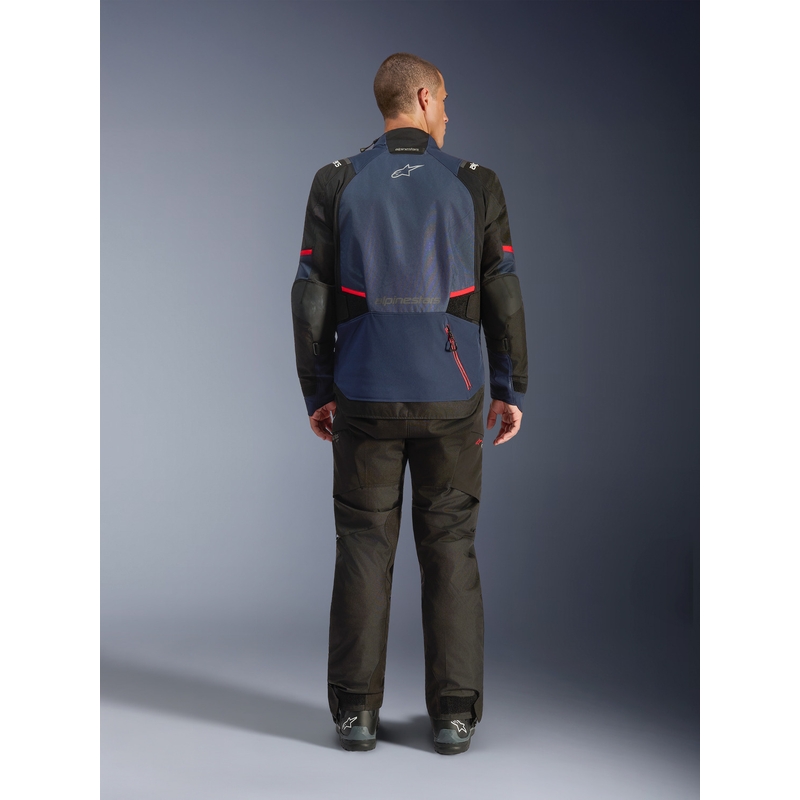Alpinestars Andes V4 Drystar motociklo striukė tamsiai mėlyna-mėlyna-juoda