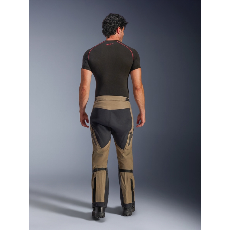 Alpinestars Nazca 3L Gore-Tex PRO motociklo kelnės, šviesiai rudos-juodos
