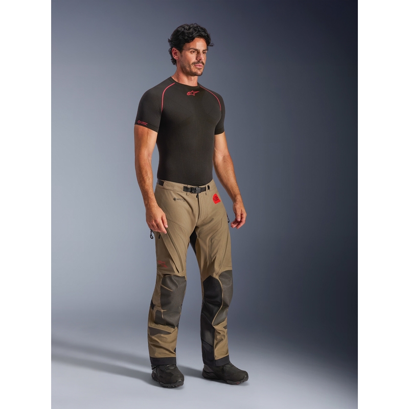 Alpinestars Nazca 3L Gore-Tex PRO motociklo kelnės, šviesiai rudos-juodos