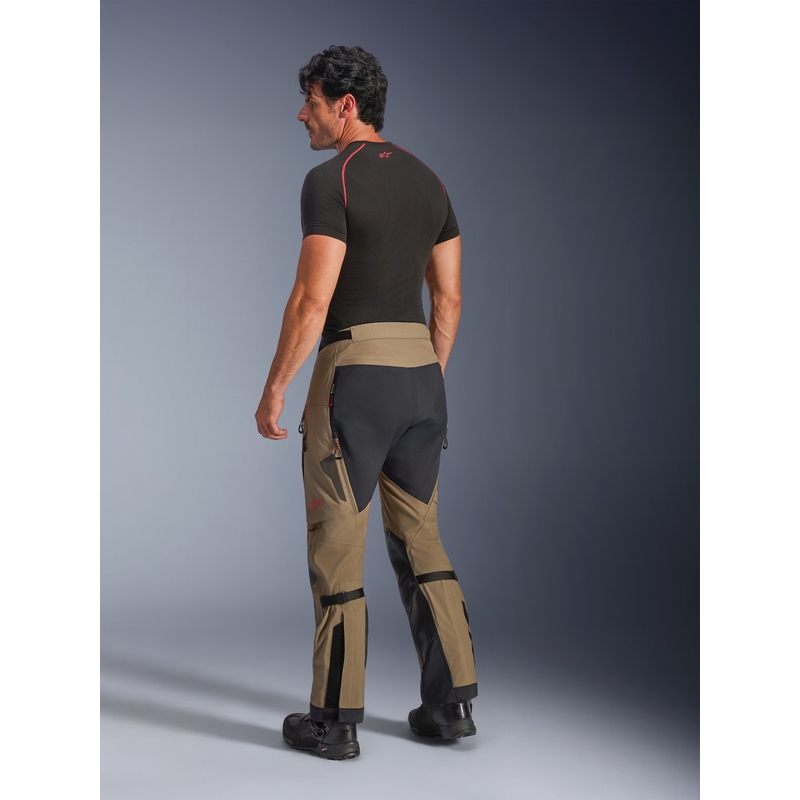 Alpinestars Nazca 3L Gore-Tex PRO motociklo kelnės, šviesiai rudos-juodos