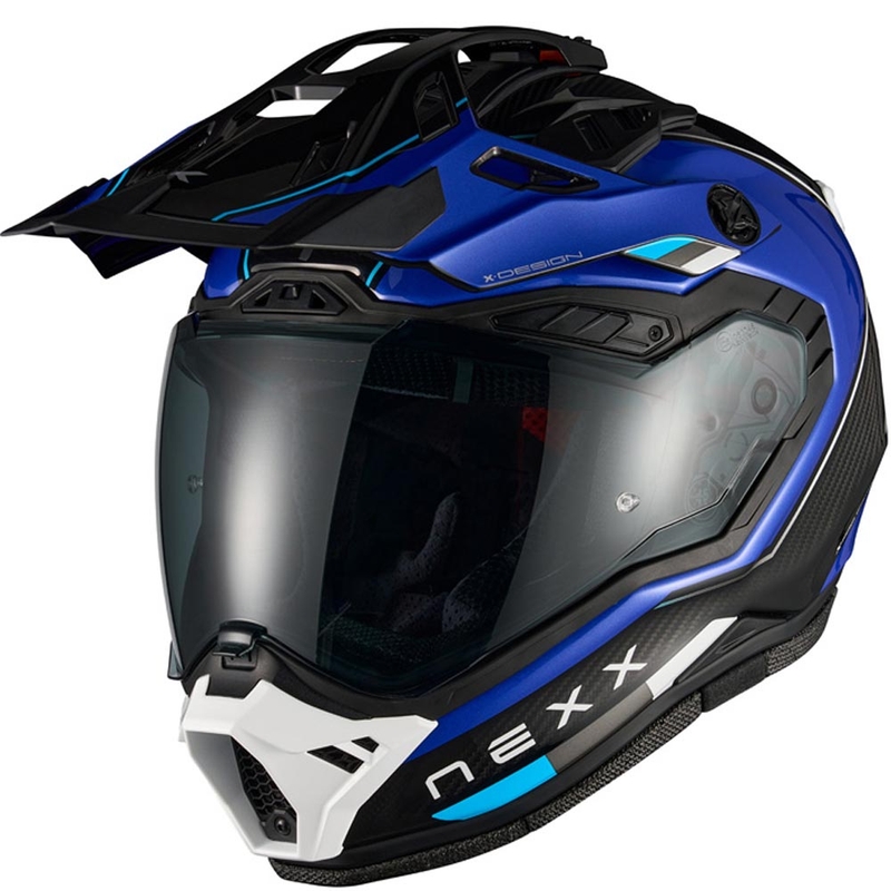 Enduro motociklo šalmas Nexx X.Rally Raid mėlynai baltas