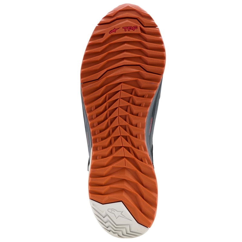 Alpinestars CR-X Drystar motociklo batai juodi-tamsiai pilki-oranžiniai