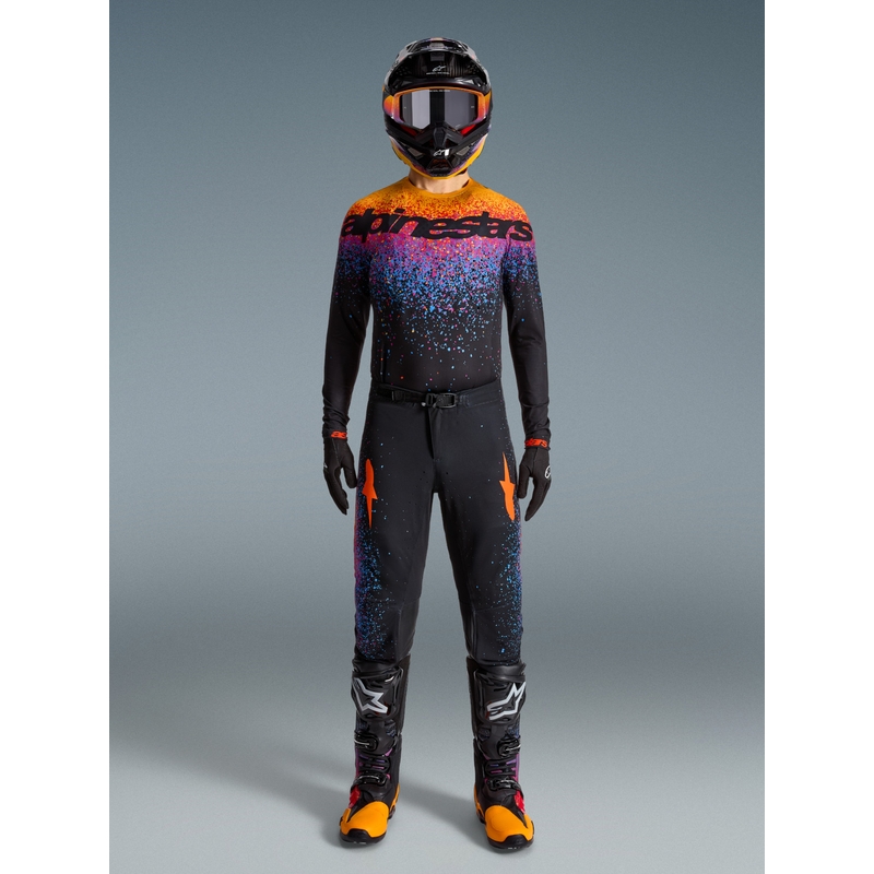 Alpinestars Supertech Limited Edition motokroso kelnės Black Hole - juodos