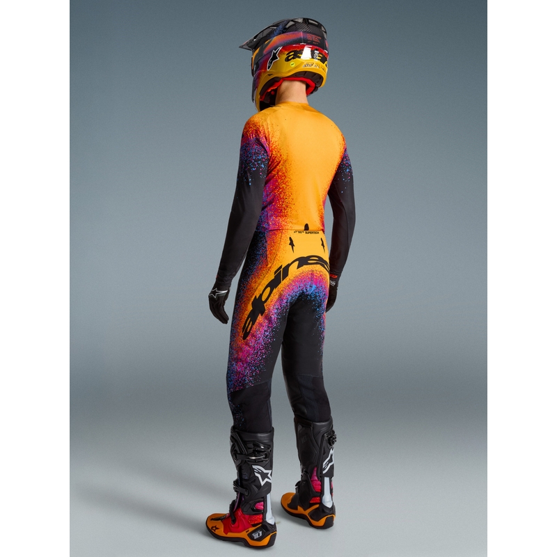 Alpinestars Supertech Limited Edition motokroso kelnės Black Hole - juodos