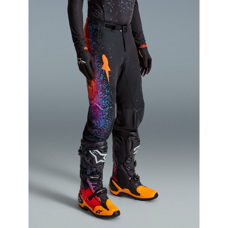 Alpinestars Supertech Limited Edition motokroso kelnės Black Hole - juodos