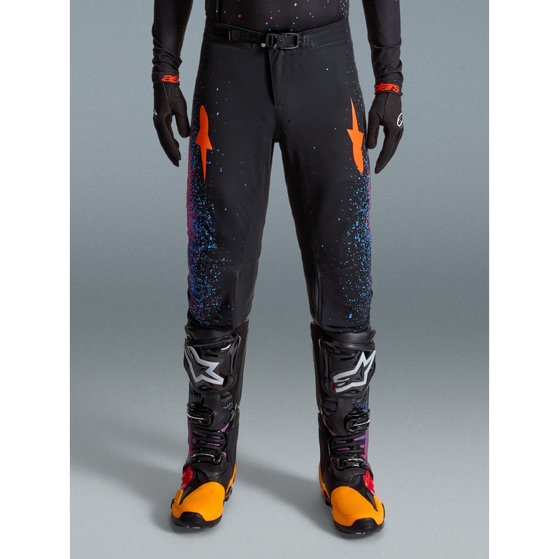 Alpinestars Supertech Limited Edition motokroso kelnės Black Hole - juodos