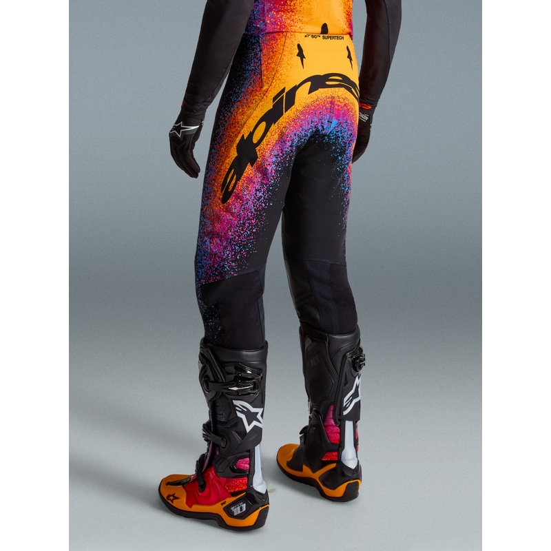 Alpinestars Supertech Limited Edition motokroso kelnės Black Hole - juodos