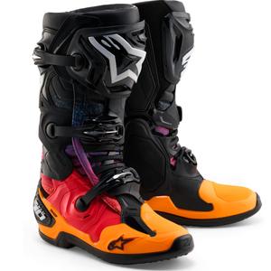„Alpinestars Tech 10 Limited Edition“ motociklo batai „Black Hole“ – juodi