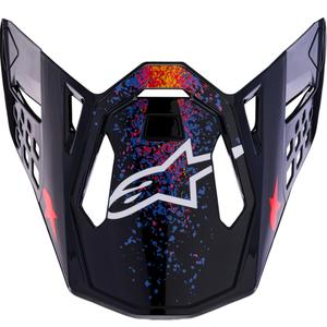 „Alpinestars Supertech S-M10“ riboto leidimo „Black Hole“ motociklo šalmo skydelis, juodos spalvos