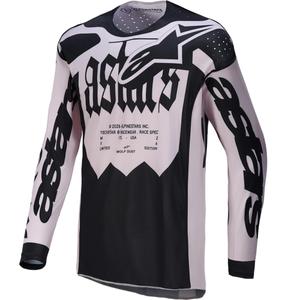 „Alpinestars Techstar“ riboto leidimo motokroso marškinėliai, „Wolf Dust“ smėlio-juodi