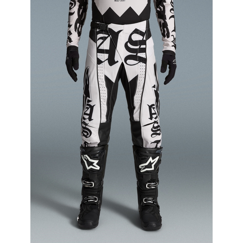 „Alpinestars Techstar“ riboto leidimo „Wolf Dust“ motokroso kelnės, smėlio ir juodos spalvos
