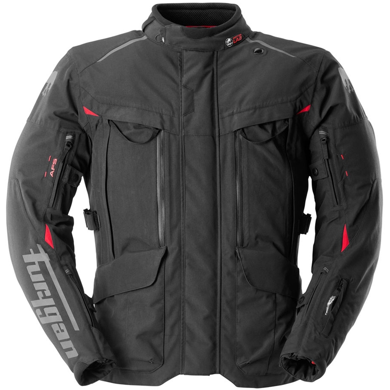 Furygan CHALLENGER 3C PRIMALOFT® motociklo striukė juoda-raudona