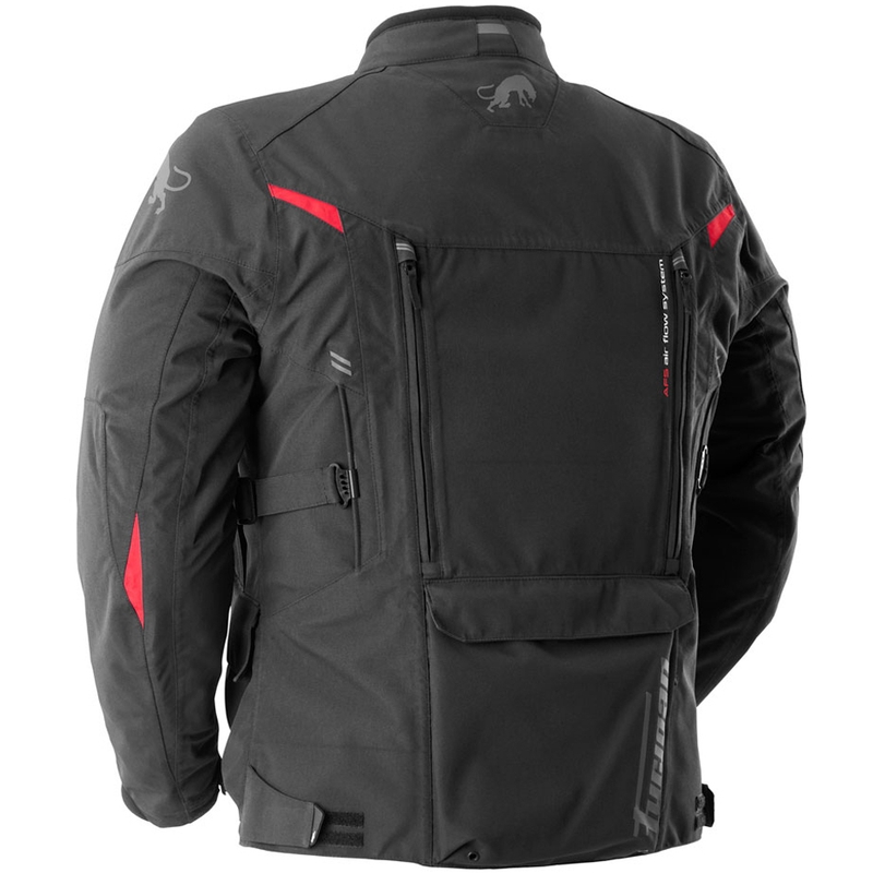 Furygan CHALLENGER 3C PRIMALOFT® motociklo striukė juoda-raudona