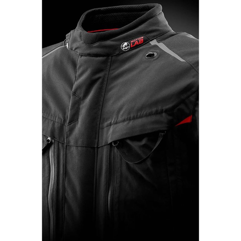 Furygan CHALLENGER 3C PRIMALOFT® motociklo striukė juoda-raudona