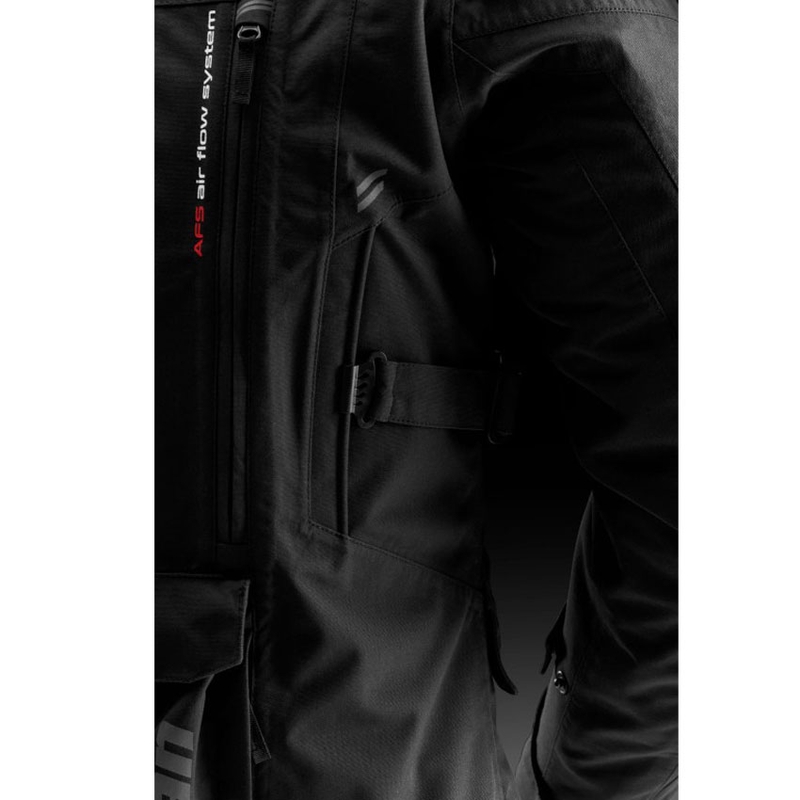 Furygan CHALLENGER 3C PRIMALOFT® motociklo striukė juoda-raudona