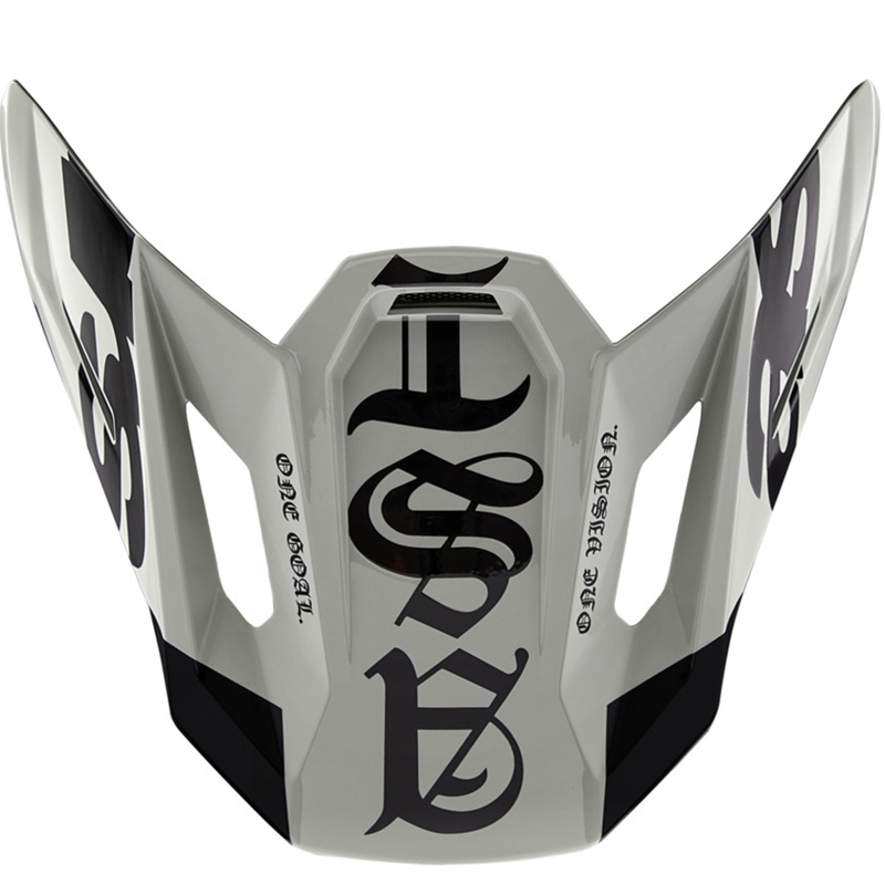 „Alpinestars Supertech S-M7“ motociklo šalmo skydelis, riboto leidimo, „Wolf Dust“ smėlio-juodos spalvos