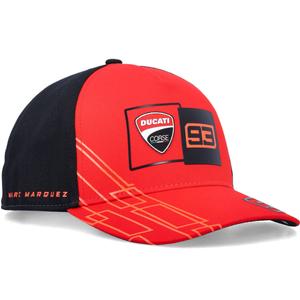 „Ducati Corse Marc Marquez 93 Box Logo“ kepuraitė, juoda-raudona