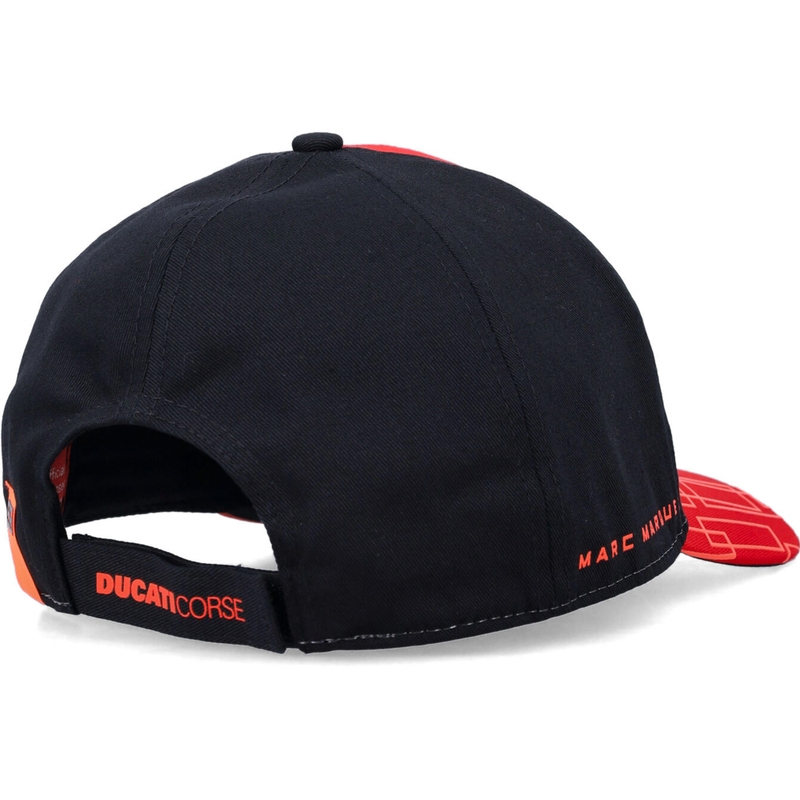„Ducati Corse Marc Marquez 93 Box Logo“ kepuraitė, juoda-raudona