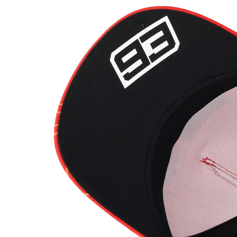 „Ducati Corse Marc Marquez 93 Box Logo“ kepuraitė, juoda-raudona