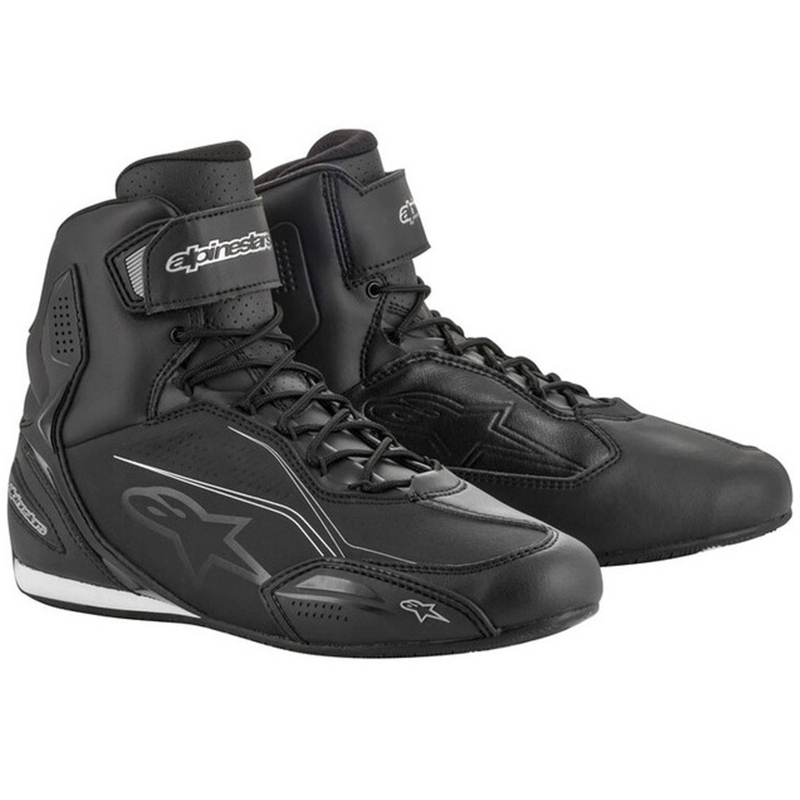 Moteriški Alpinestars Stella Faster juodai sidabriniai motociklininko batai