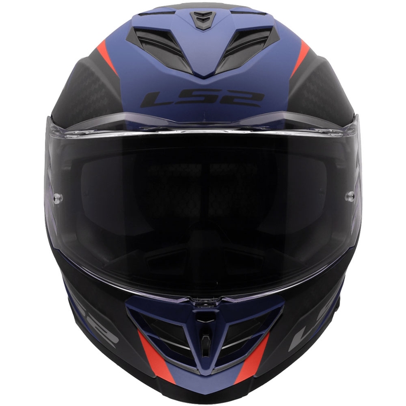 Uždaras motociklo šalmas LS2 FF818 Storm III Dynamo mėlynai raudonas