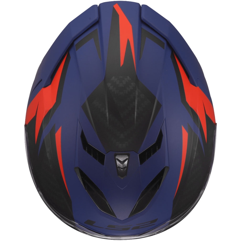 Uždaras motociklo šalmas LS2 FF818 Storm III Dynamo mėlynai raudonas