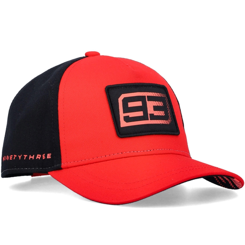 Vaikiška kepuraitė Ducati Marc Marquez Baseball 93 Patch juoda-raudona