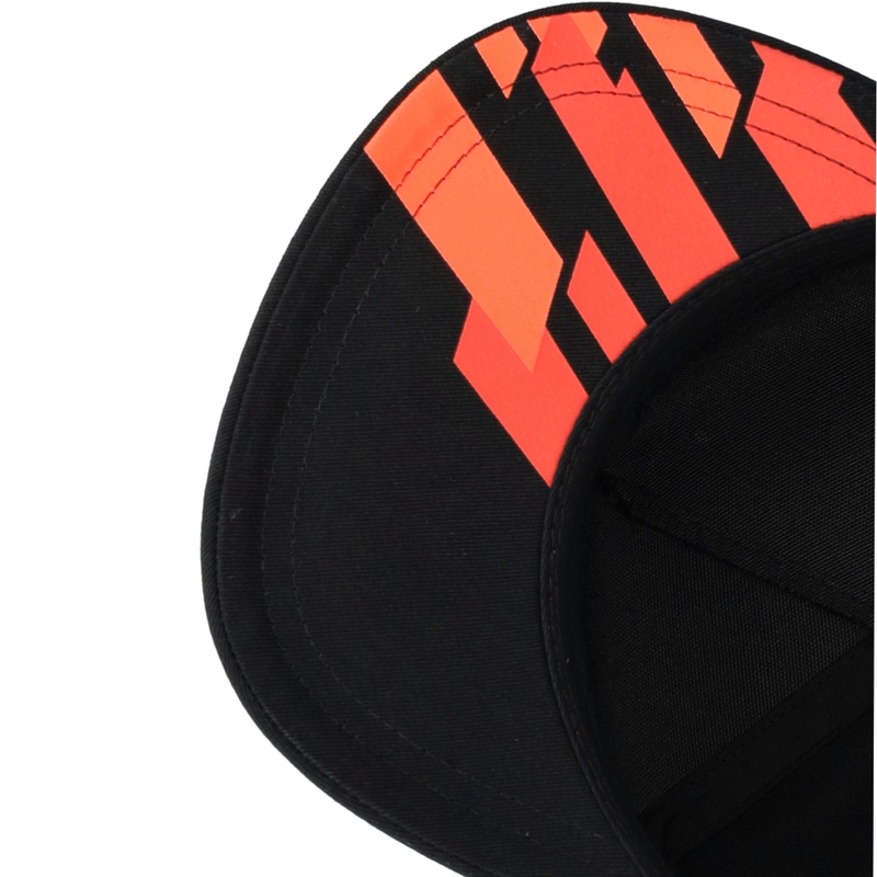 „Ducati Marc Marquez“ kepurė su plokščia kepure 93, raudoni stačiakampiai, juodi