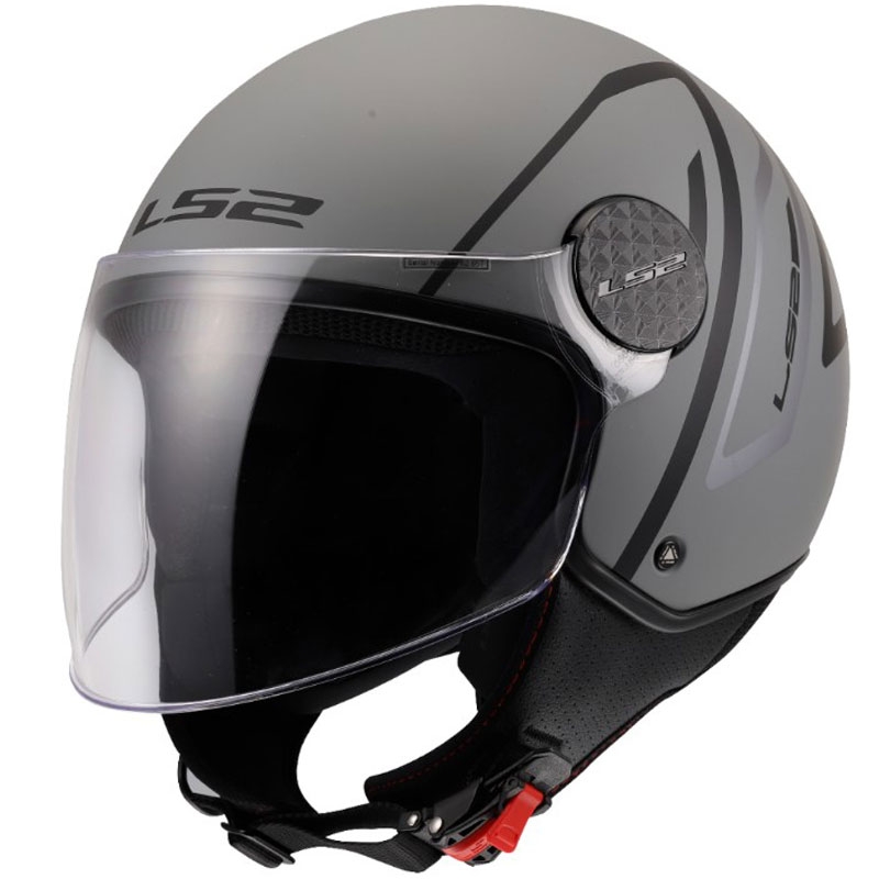 Atviras motociklo šalmas LS2 OF558 Sphere Lux II Minimum juodas-pilkas