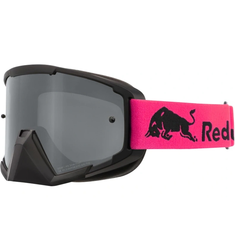 „Red Bull Spect Whip“ motokroso akiniai, juodi su sidabriniais lęšiais