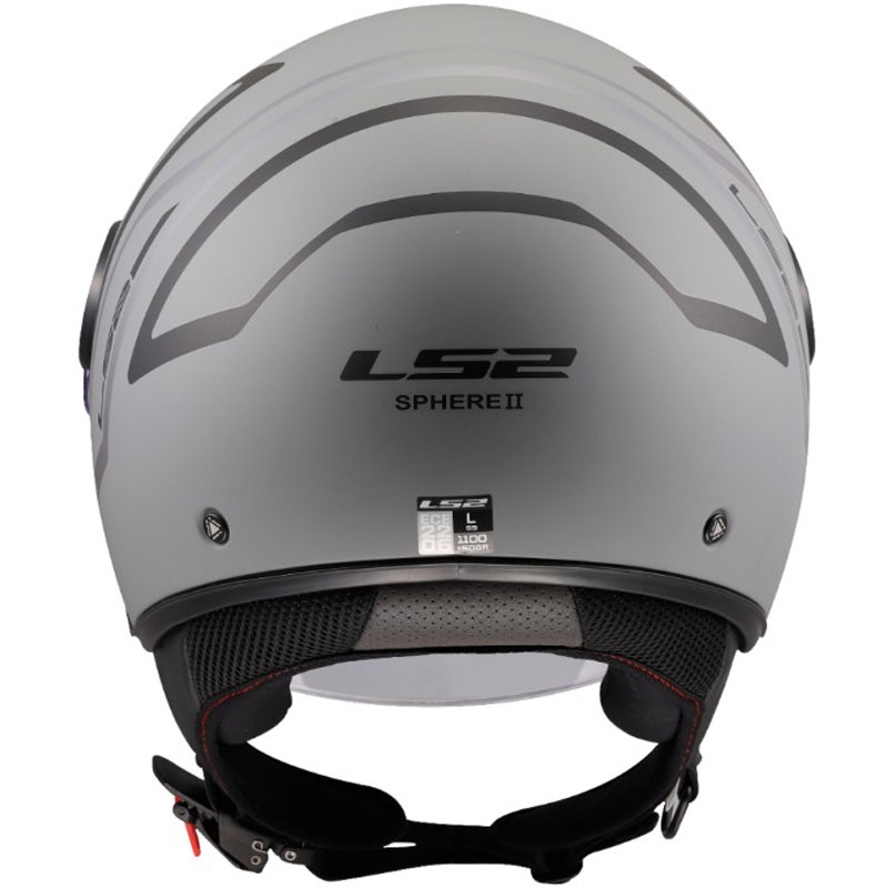 Atviras motociklo šalmas LS2 OF558 Sphere Lux II Minimum juodas-pilkas
