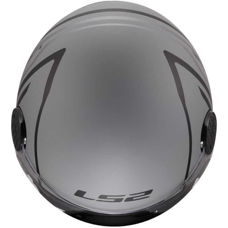 Atviras motociklo šalmas LS2 OF558 Sphere Lux II Minimum juodas-pilkas