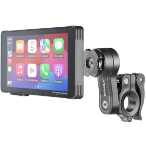 Motociklo telefono ekranas su apsauginiu stiklu „Interphone RideSync“, juodas