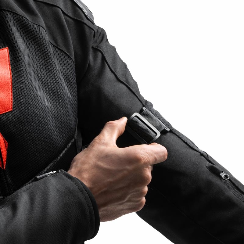 „Rebelhorn Vandal 2 Air“ motociklo striukė, juoda-raudona