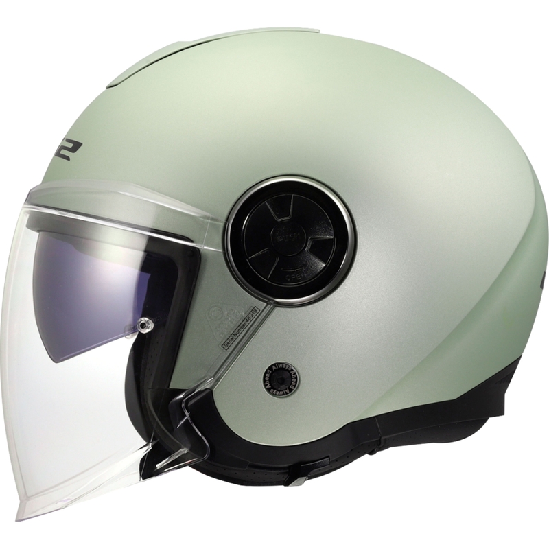 Atviras motociklo šalmas LS2 OF620 Classy Solid matinės pilkos-kometos spalvos