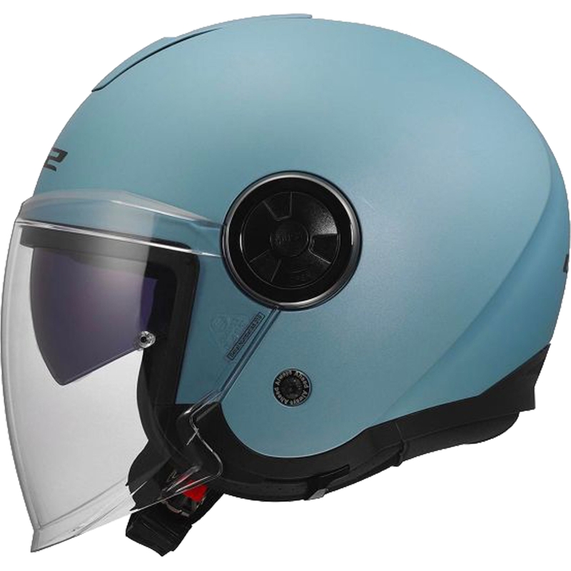 Atviras motociklo šalmas LS2 OF620 Classy Solid matinės perlinės mėlynos spalvos