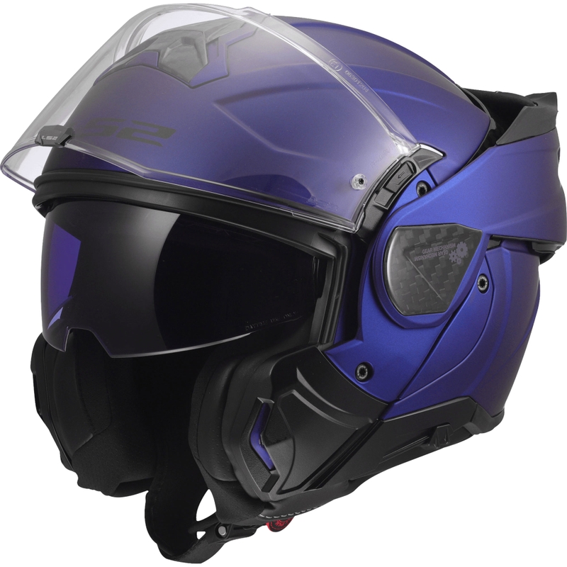 Atlenkiamas motociklo šalmas LS2 FF910 Advant II Solid matinė tamsiai mėlyna