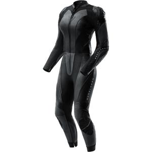 Moteriškas dviejų dalių odinis motociklo kostiumas Rebelhorn Diva RS juodas